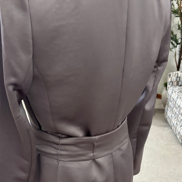 Express Satin Women's Pantsuit in Gray - Picture 3 of 16